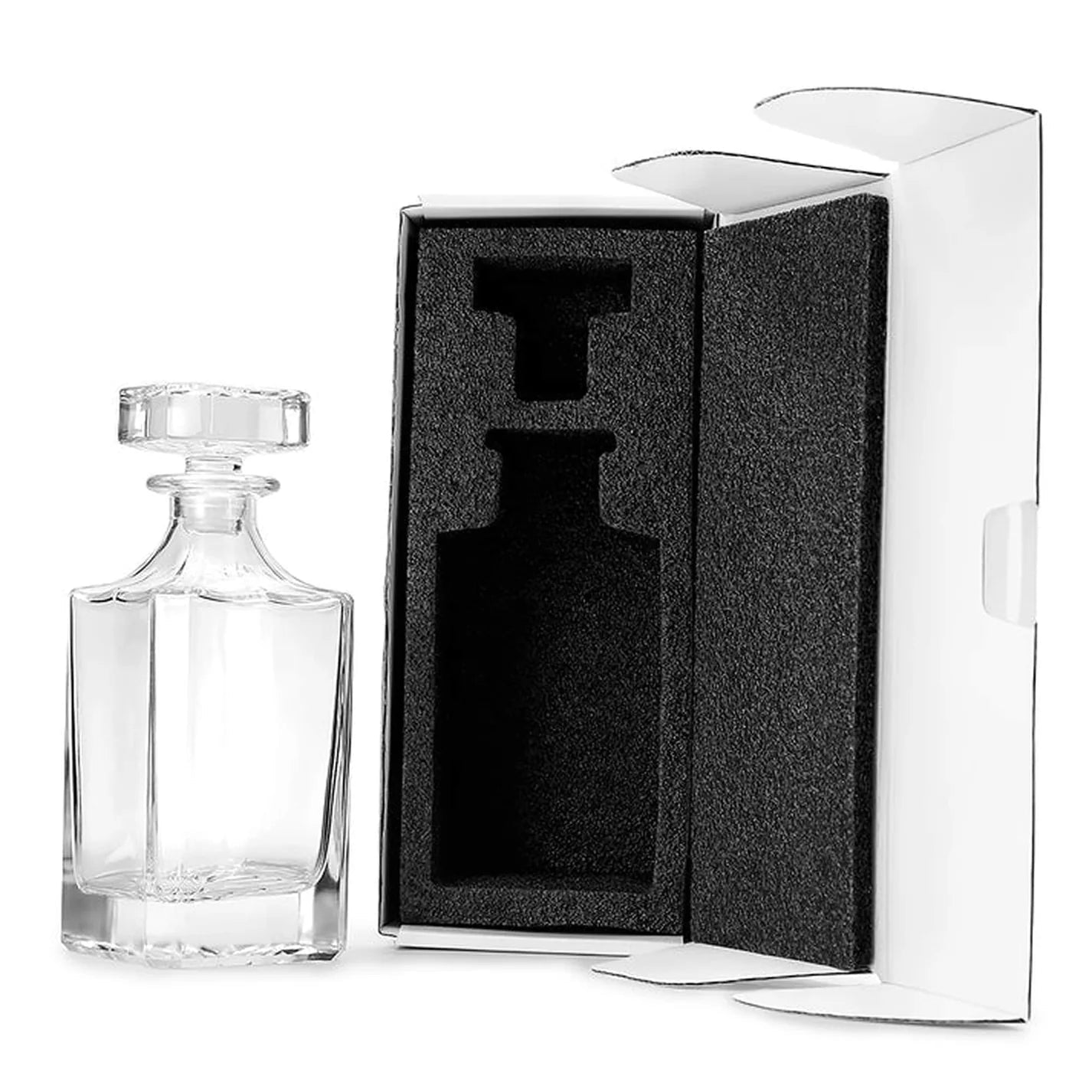 750ml Rectangle Decanter - Muddy River Engraving