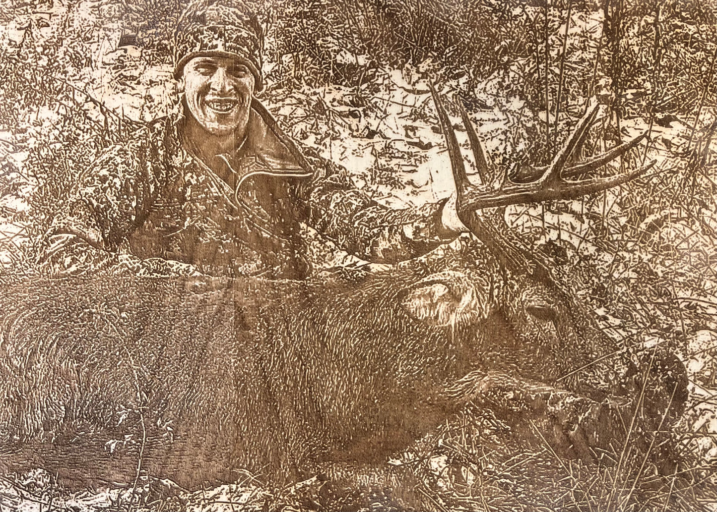 Wood Burnt Portrait