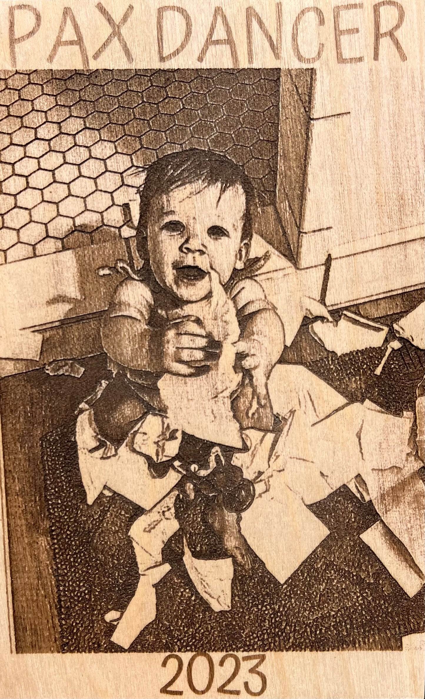 Wood Burnt Portrait