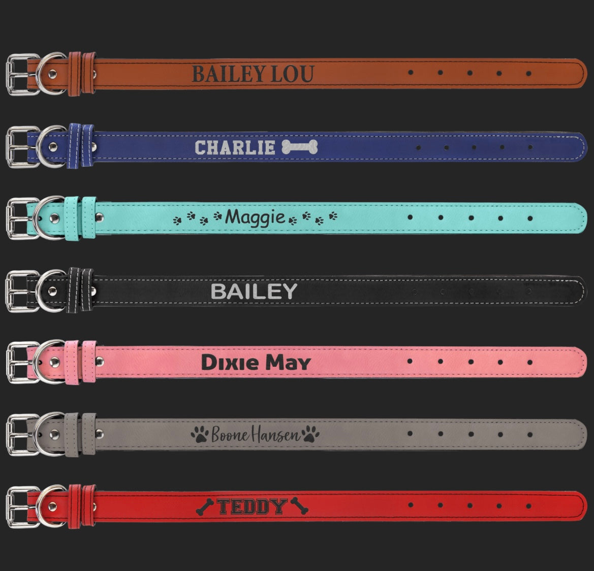 Custom Leather Dog Collar
