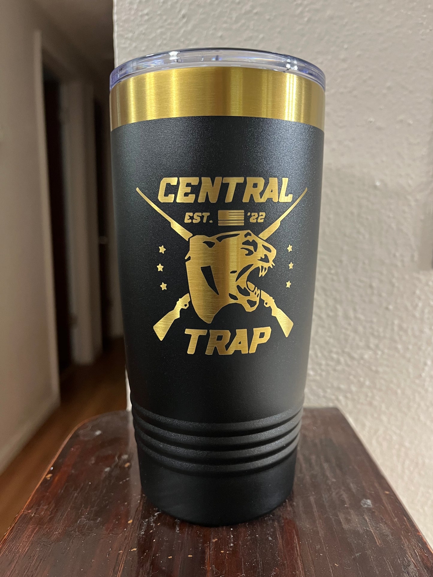 Custom 20 Ounce Tumbler Black/Gold