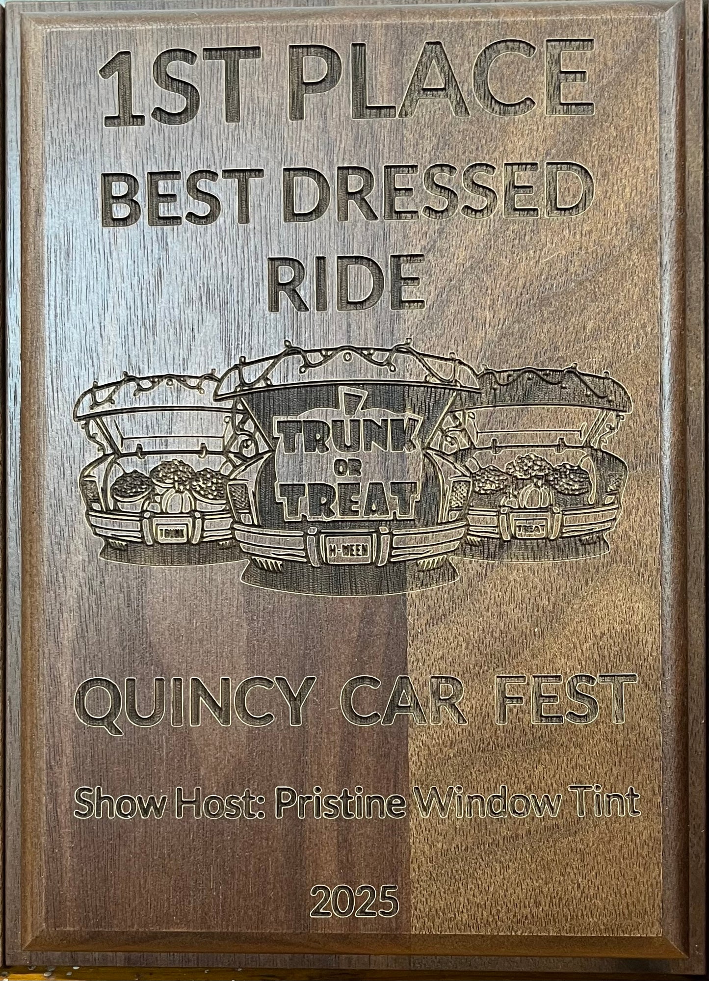 5x7 Engraved Walnut Plaque