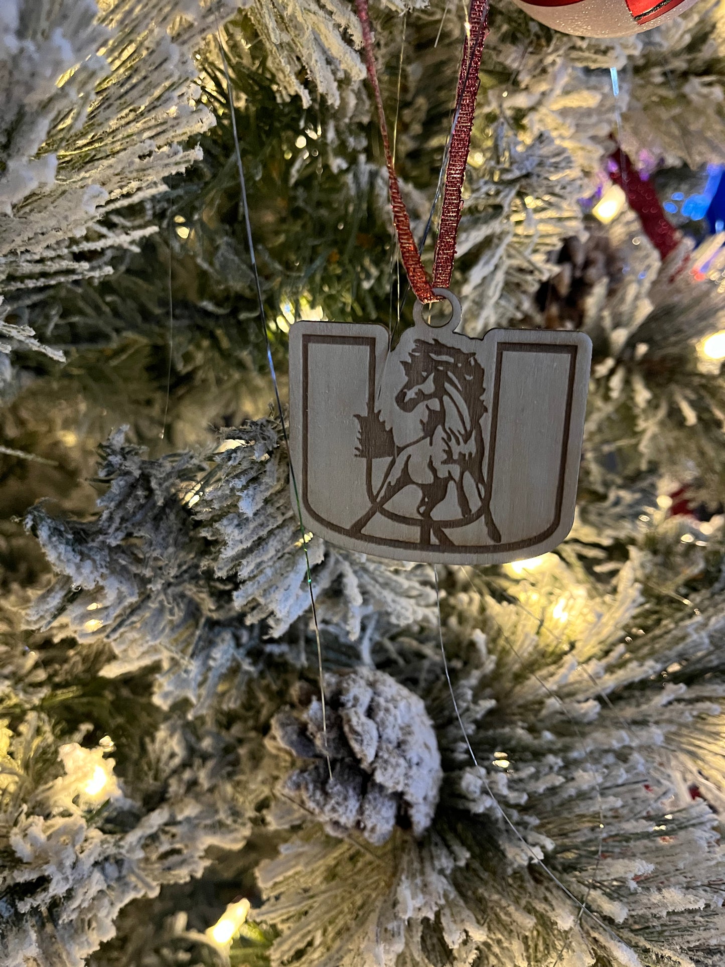 Wooden Engraved Ornament