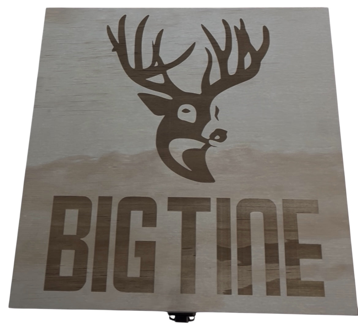 Wooden Box Whiskey Decanter Set