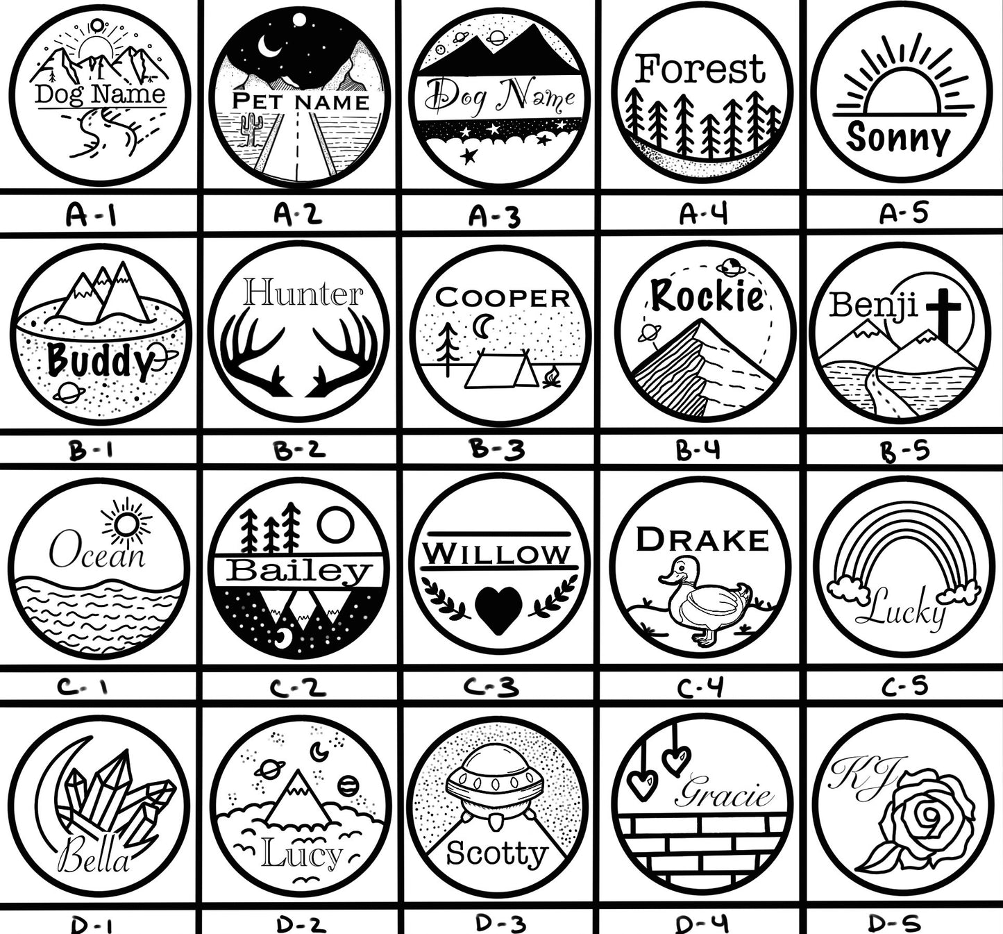 Pet Tag - Circle