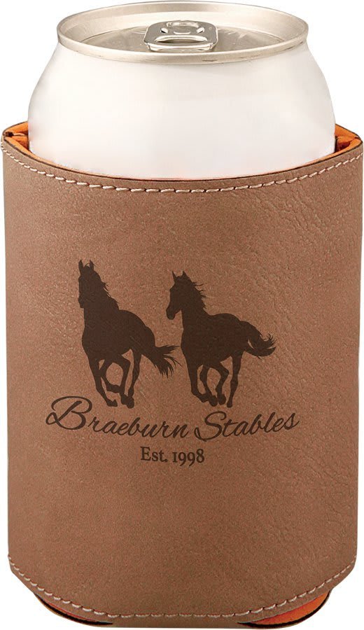 Leatherette Can Coozie - Muddy River Engraving