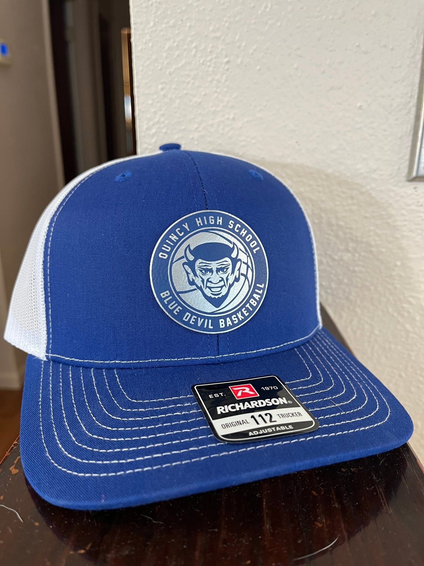 QHS Blue Devil Basketball Hat - Muddy River Engraving