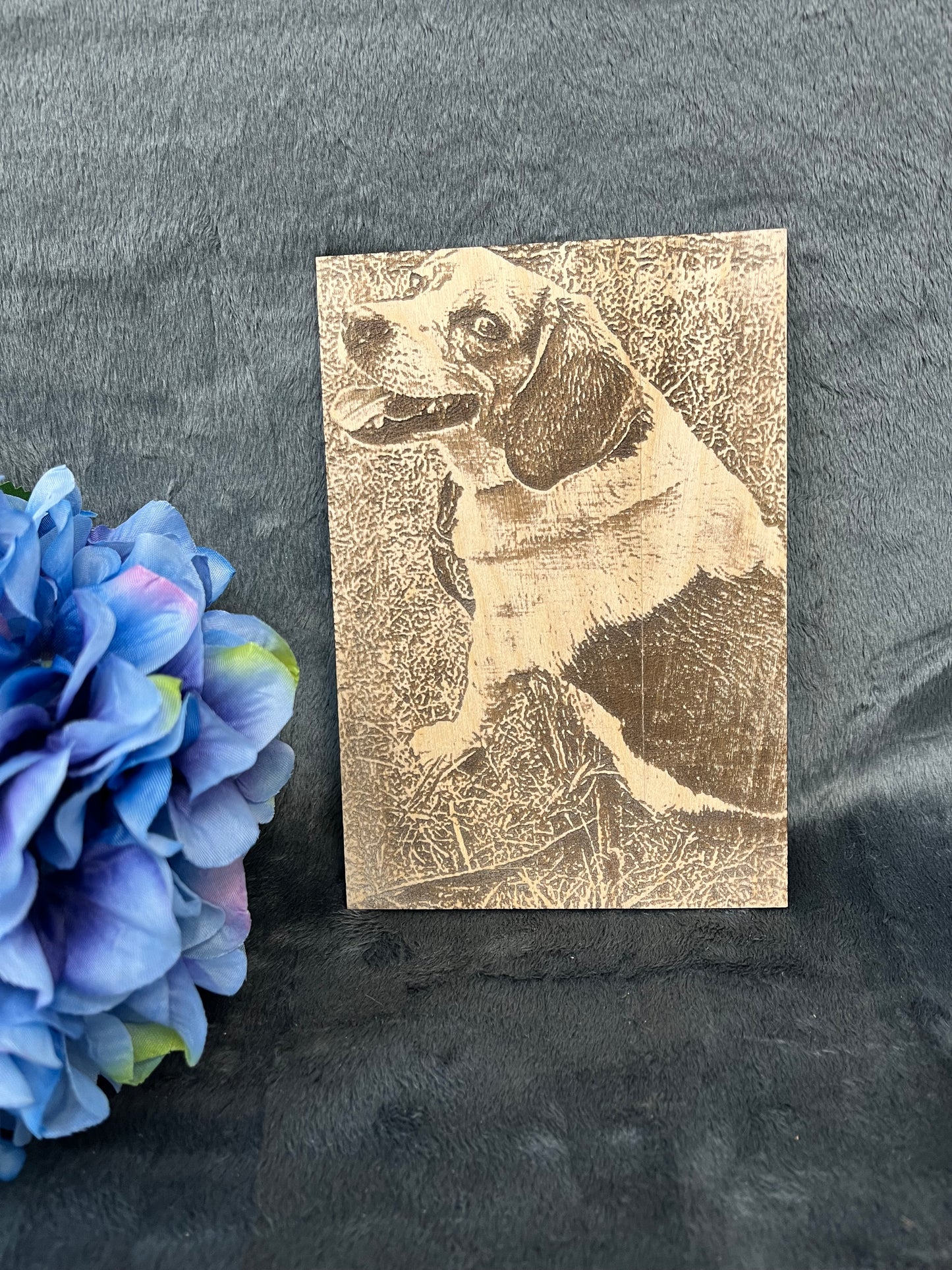 Wood Burnt Pet Portrait