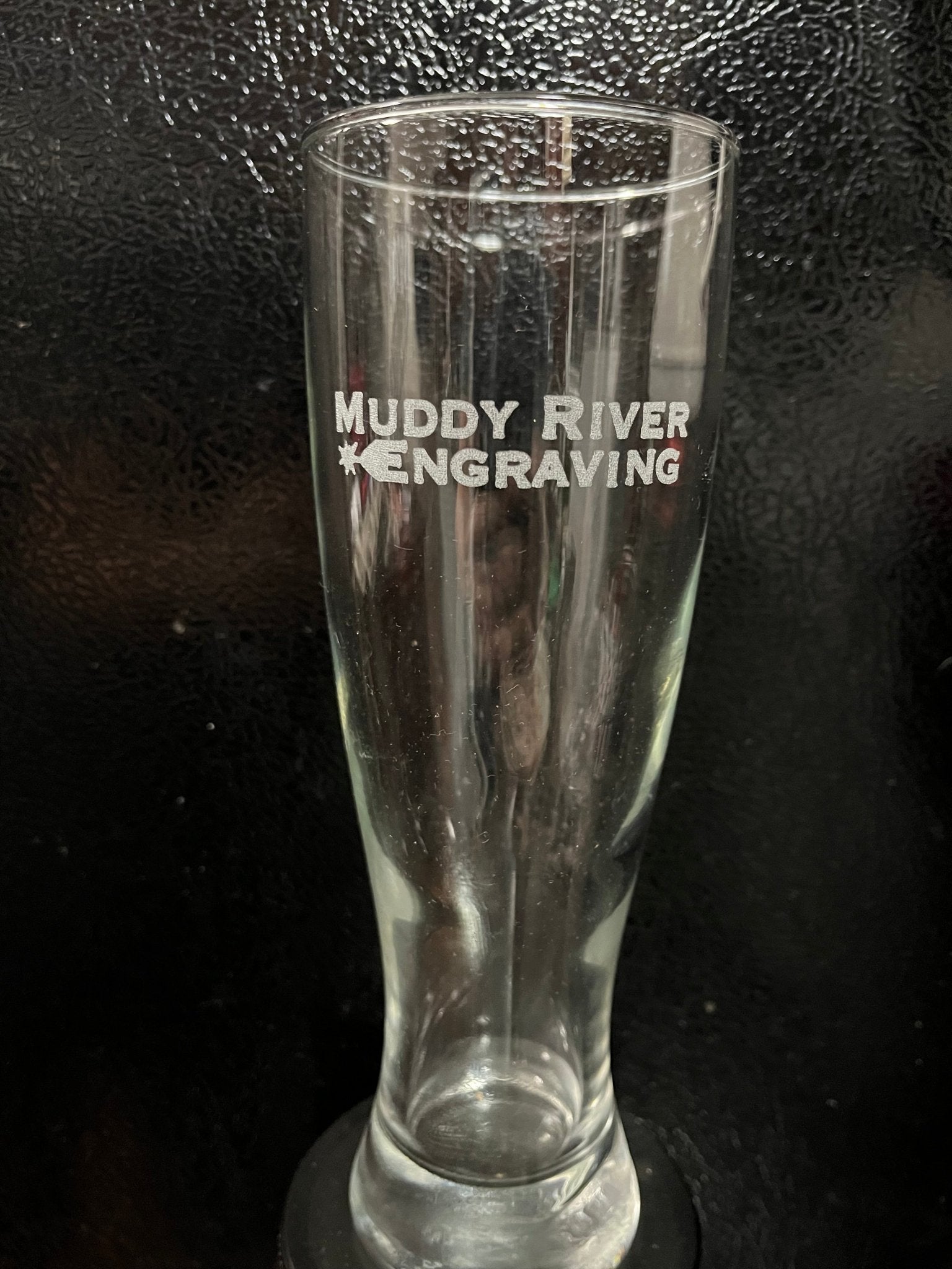 16 oz Pilsner Glass - Muddy River Engraving