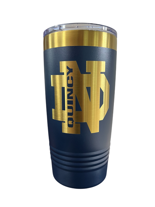 Custom 20 Ounce Tumbler Navy/Gold