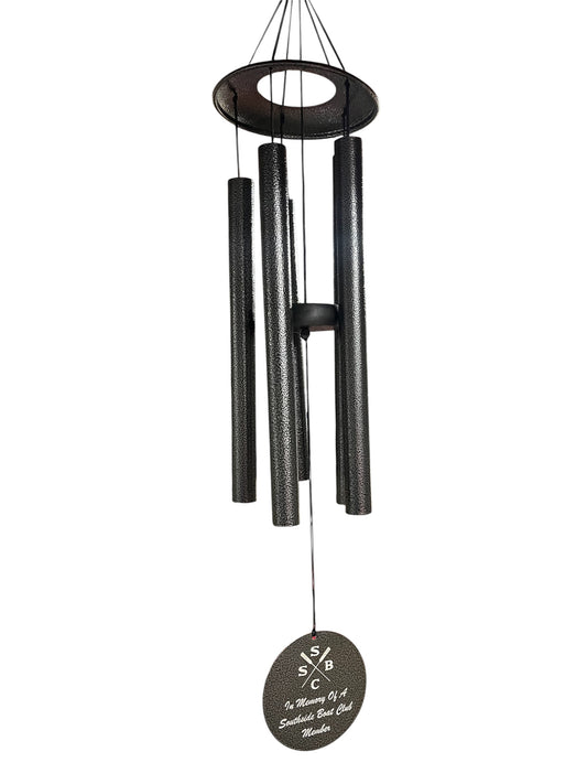 30" Black Powder Coated Aluminum Wind Chime