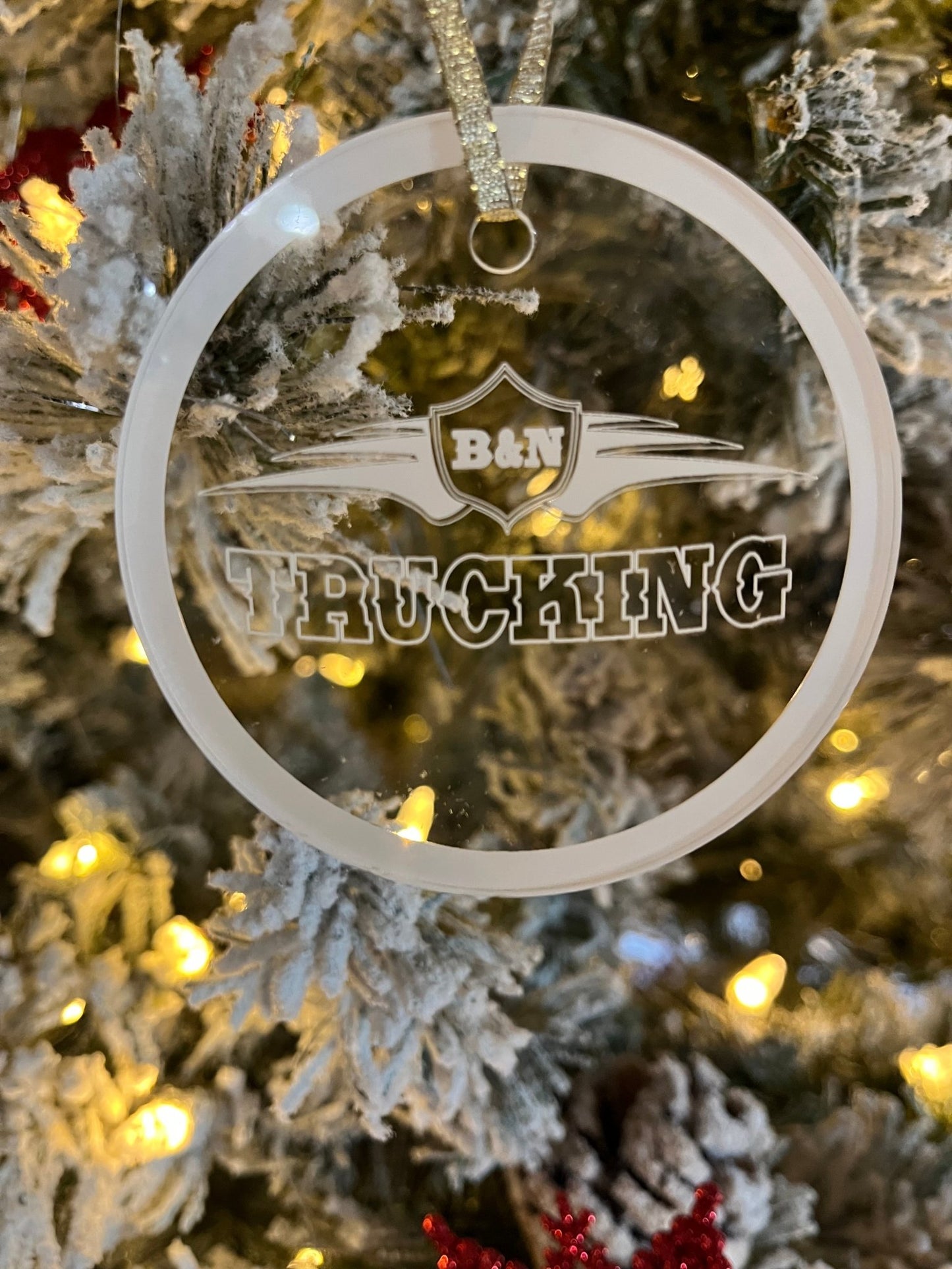 Acrylic Engraved Ornament - Muddy River Engraving