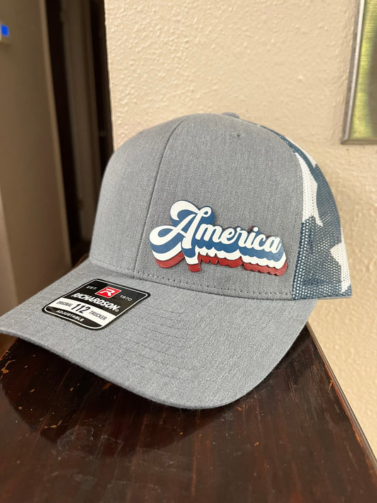 America Hat - Muddy River Engraving