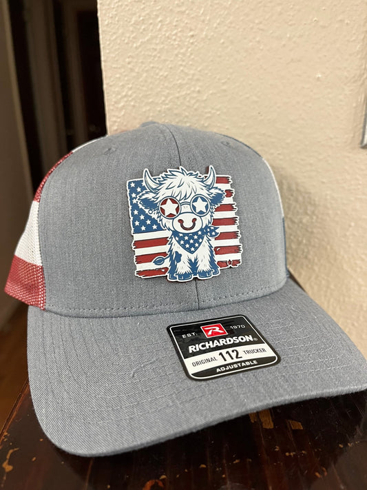 American Highland Cow Hat - Muddy River Engraving