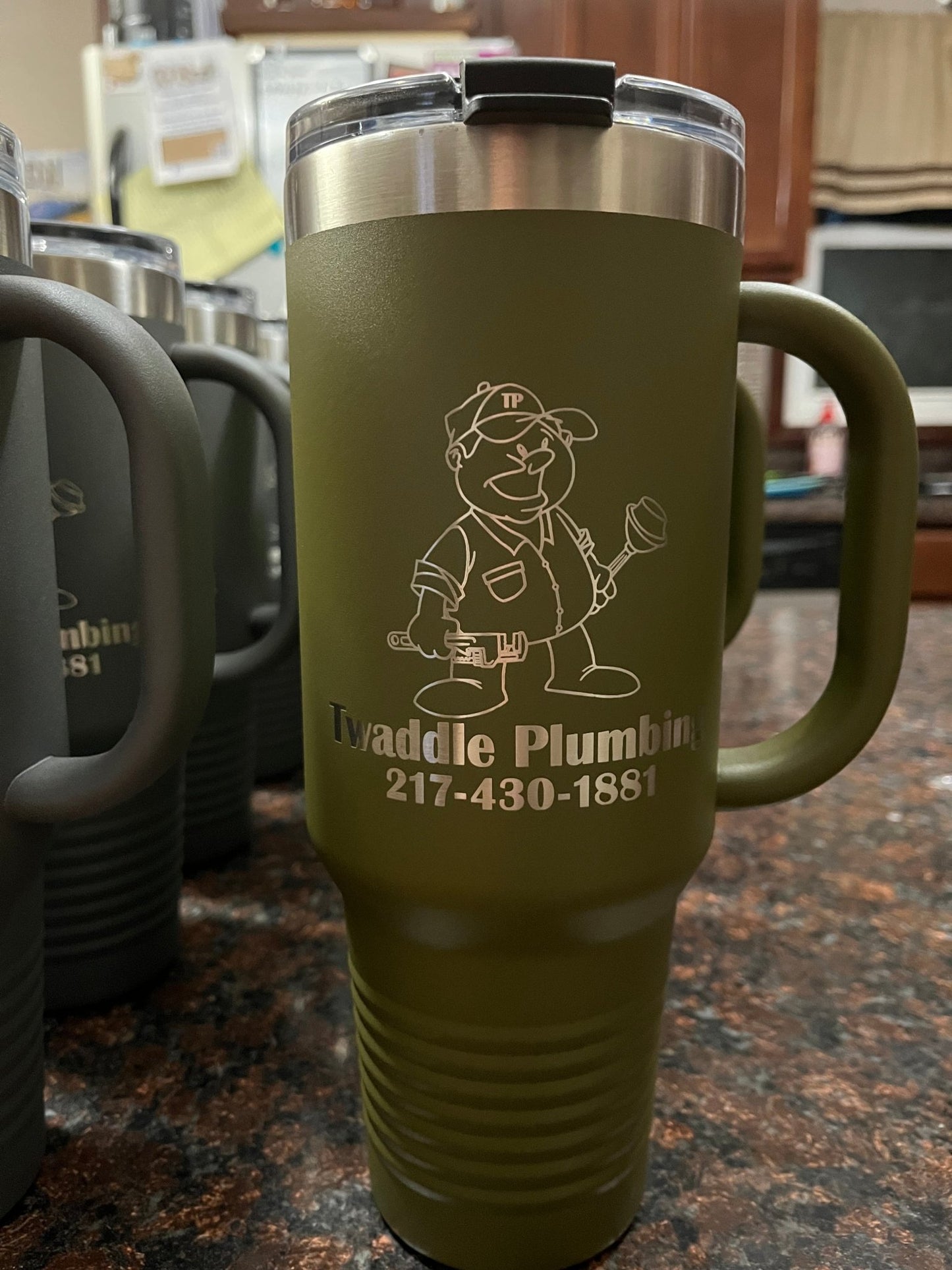 Custom 40 Ounce Tumbler - Muddy River Engraving