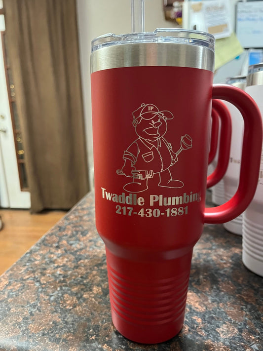 Custom 40 Ounce Tumbler - Muddy River Engraving