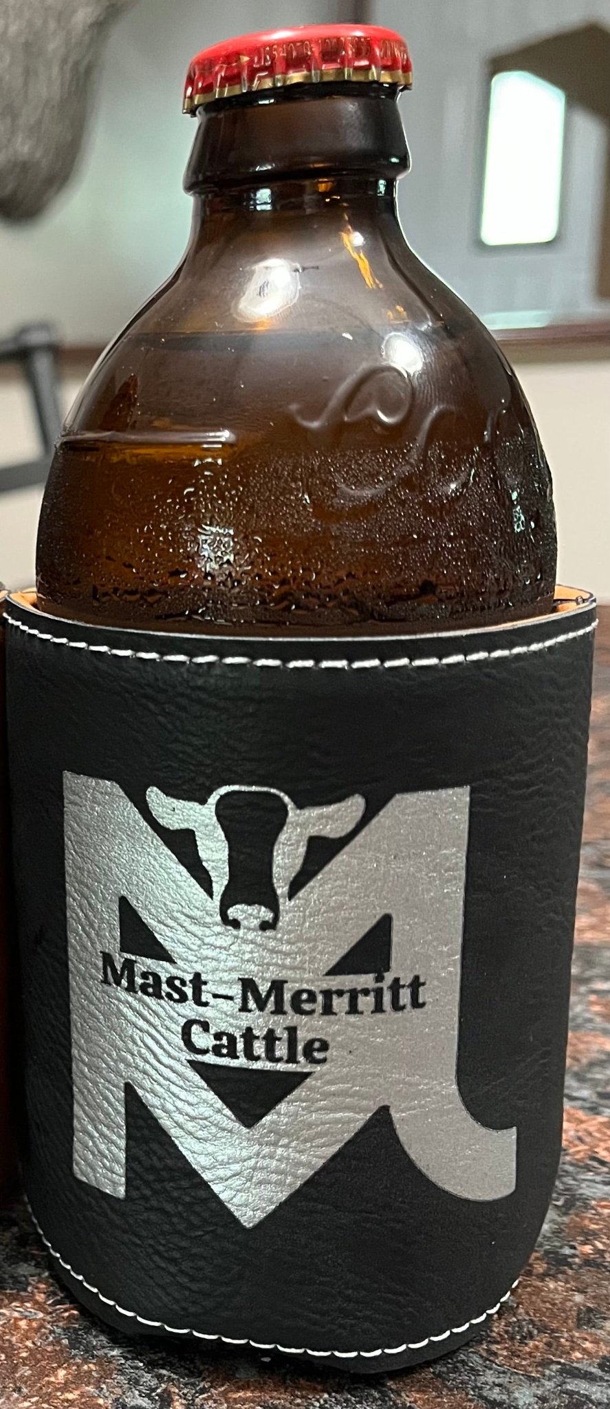 Leatherette Can Coozie - Muddy River Engraving