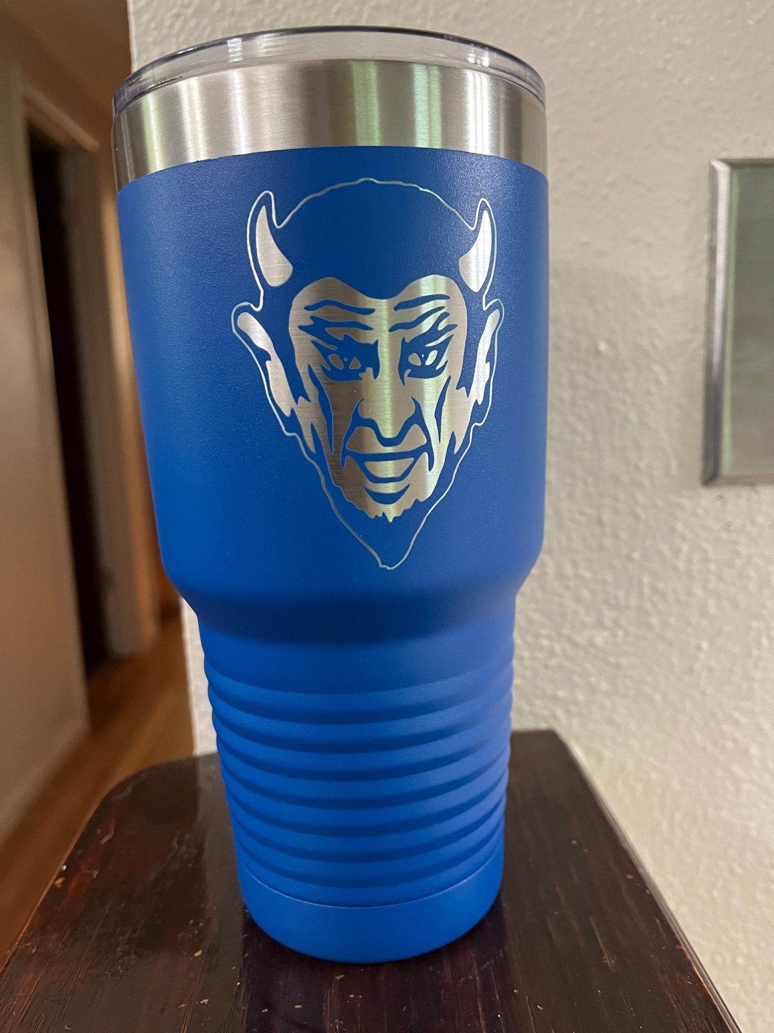 QHS Blue Devil 30 Ounce Tumbler - Muddy River Engraving