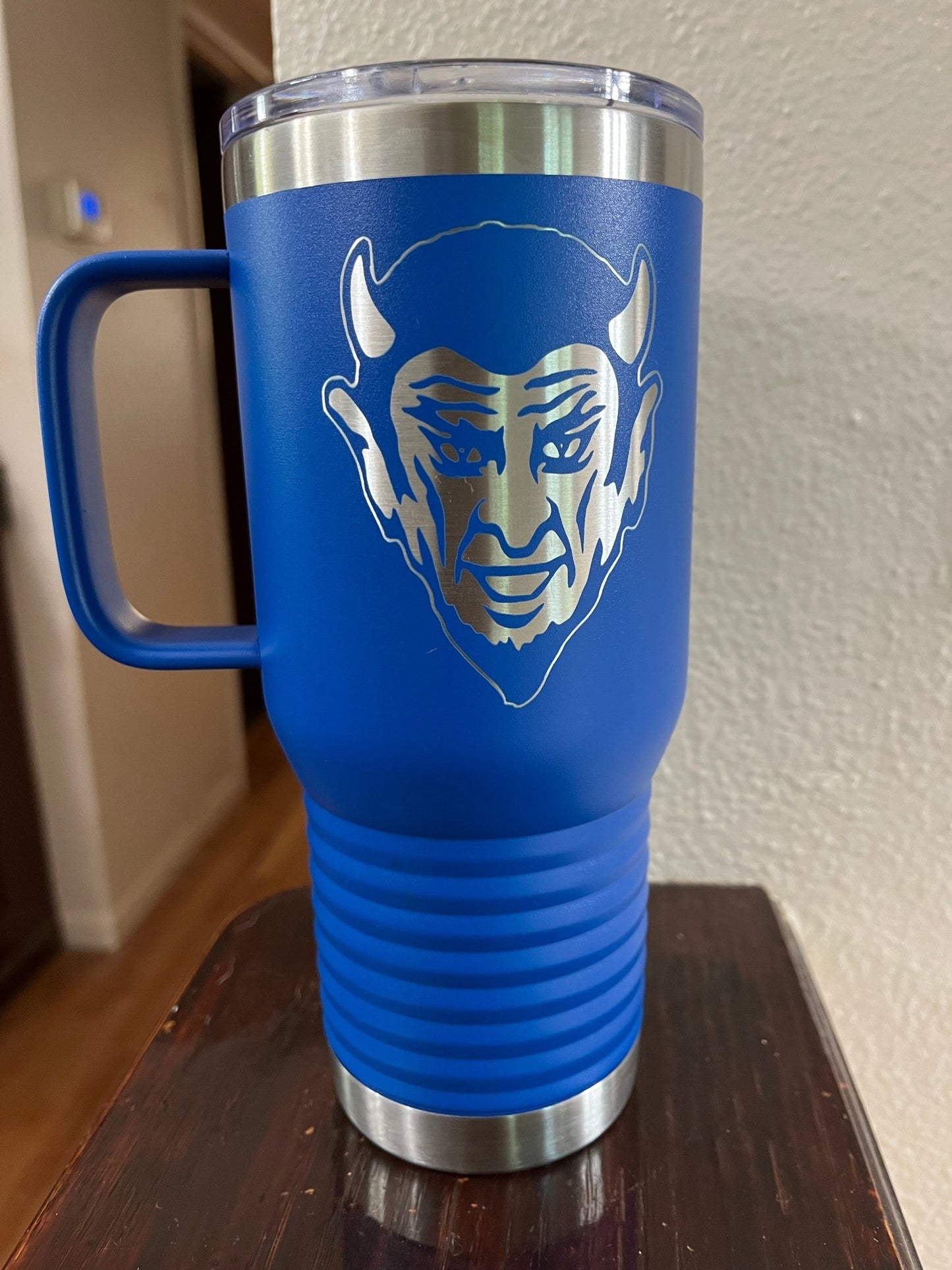 QHS Blue Devil 40 Ounce Tumbler - Muddy River Engraving