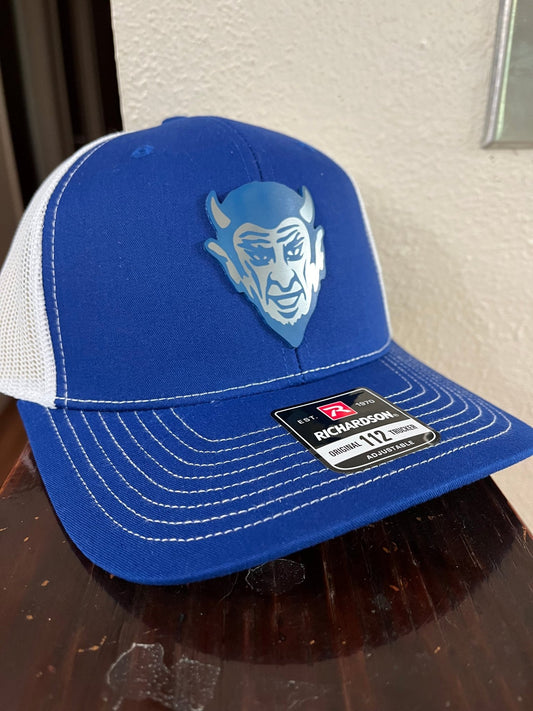 QHS Blue Devil Acrylic Patch Hat - Muddy River Engraving