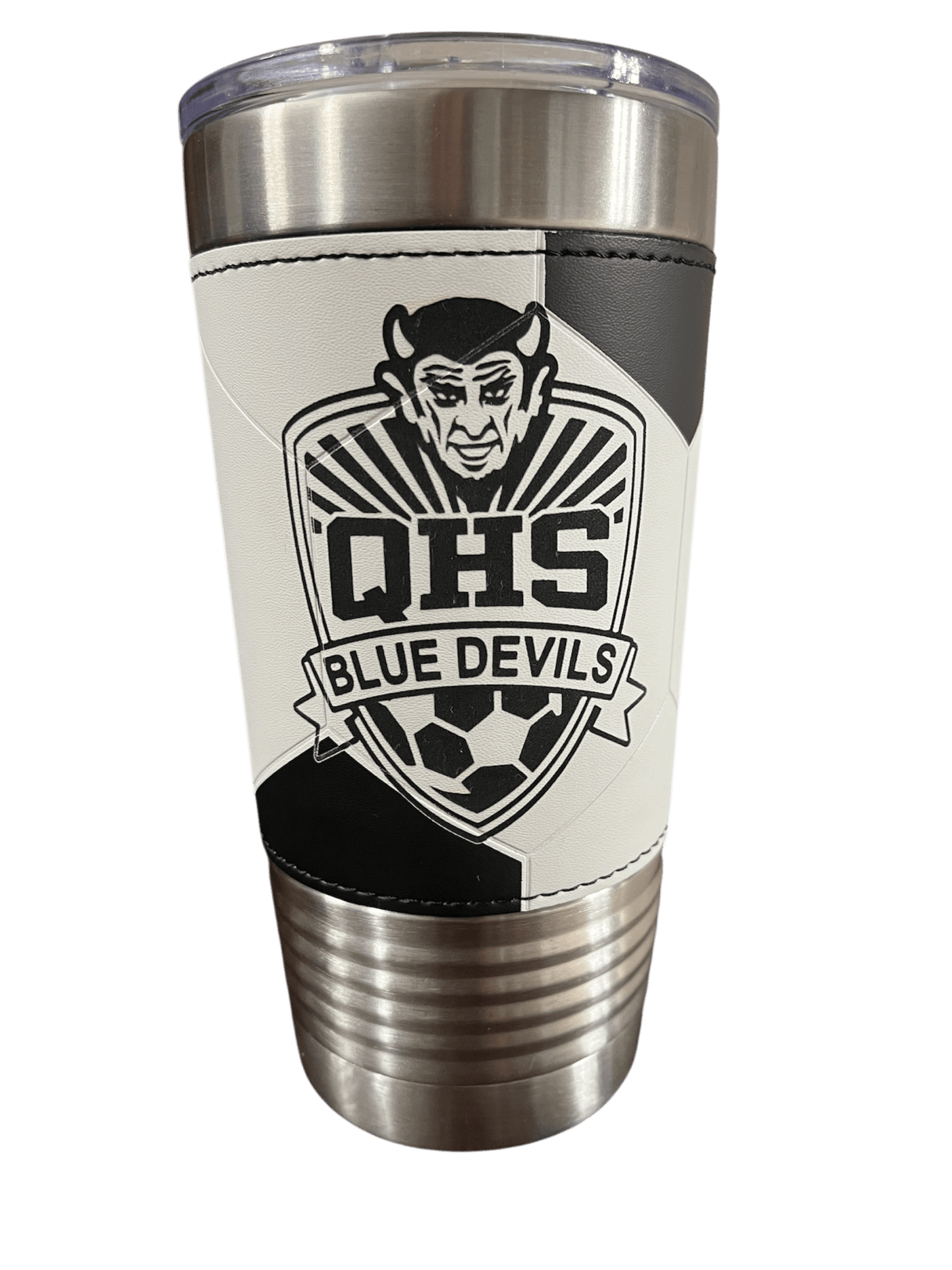 QHS Blue Devil Soccer 20 Ounce Tumbler - Muddy River Engraving