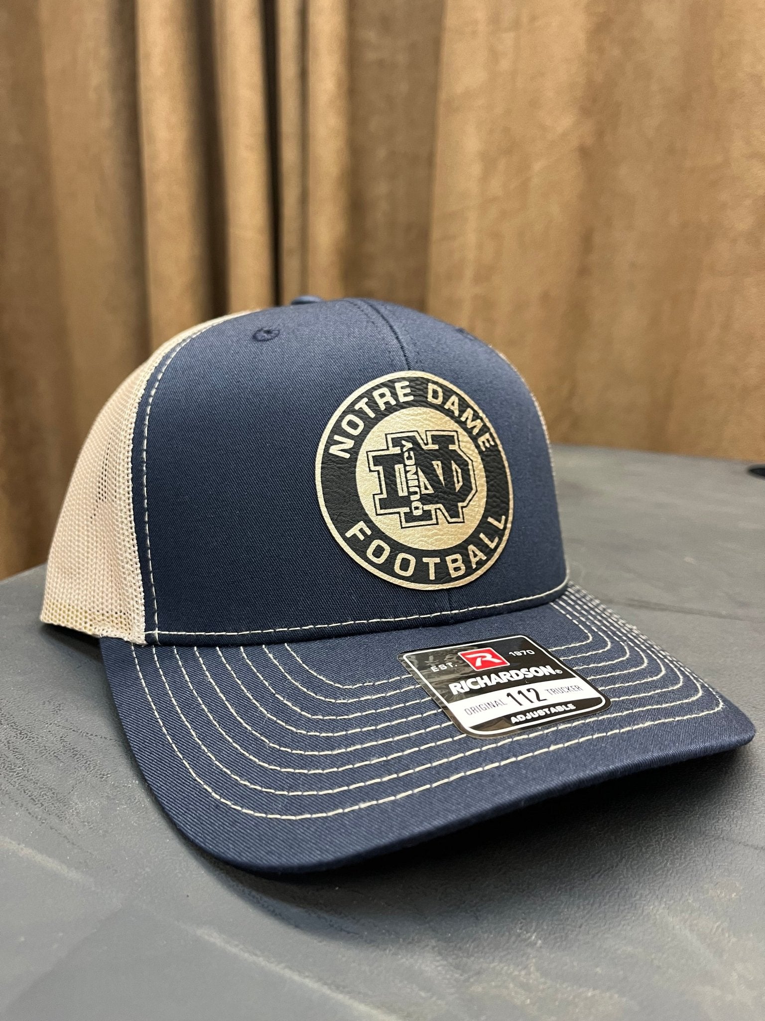QND Football Circle Logo Richardson 112 - Muddy River Engraving