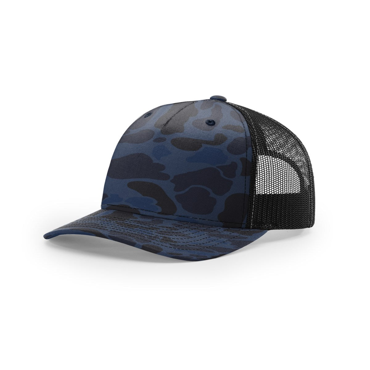 Richardson 112PFP Camo Five Panel Trucker Hat - Muddy River Engraving