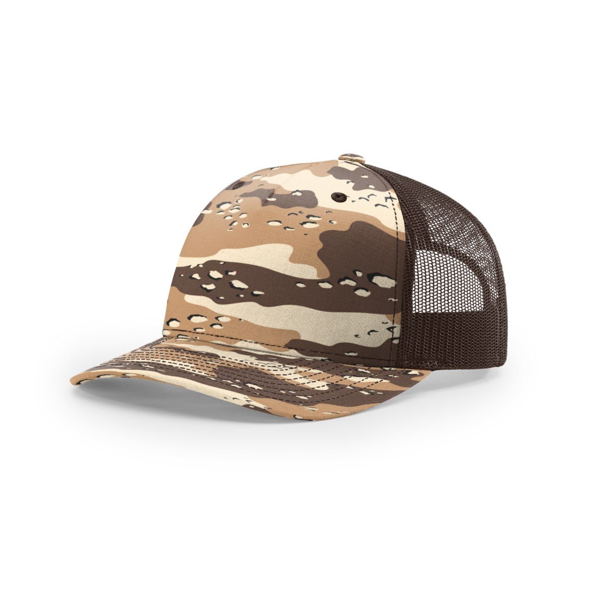 Richardson 112PFP Camo Five Panel Trucker Hat - Muddy River Engraving
