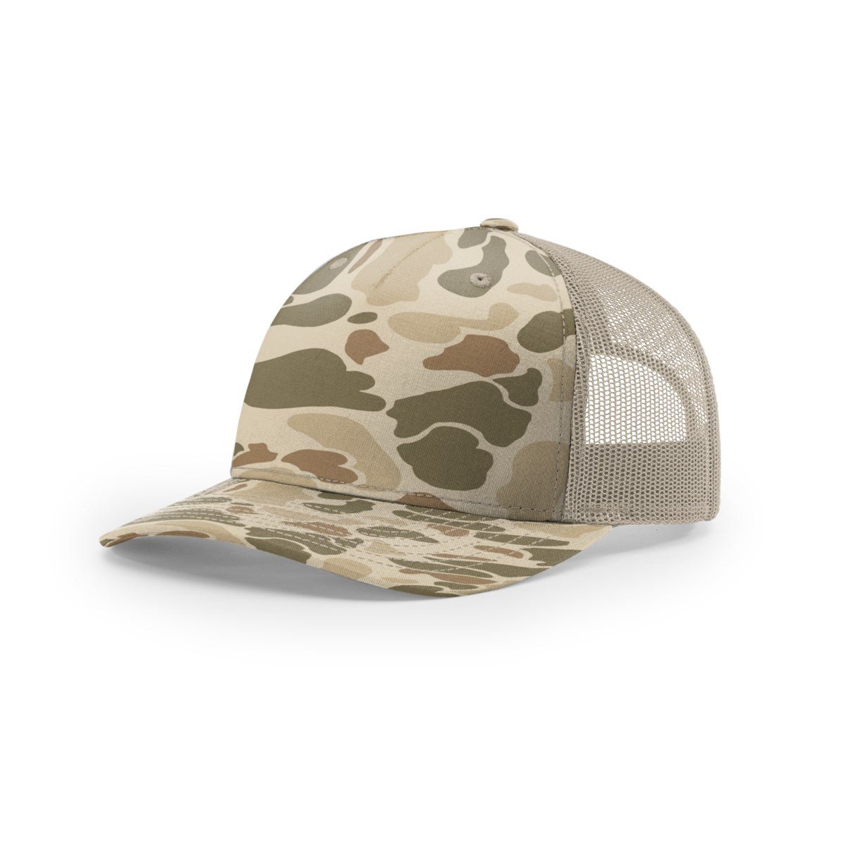 Richardson 112PFP Camo Five Panel Trucker Hat - Muddy River Engraving
