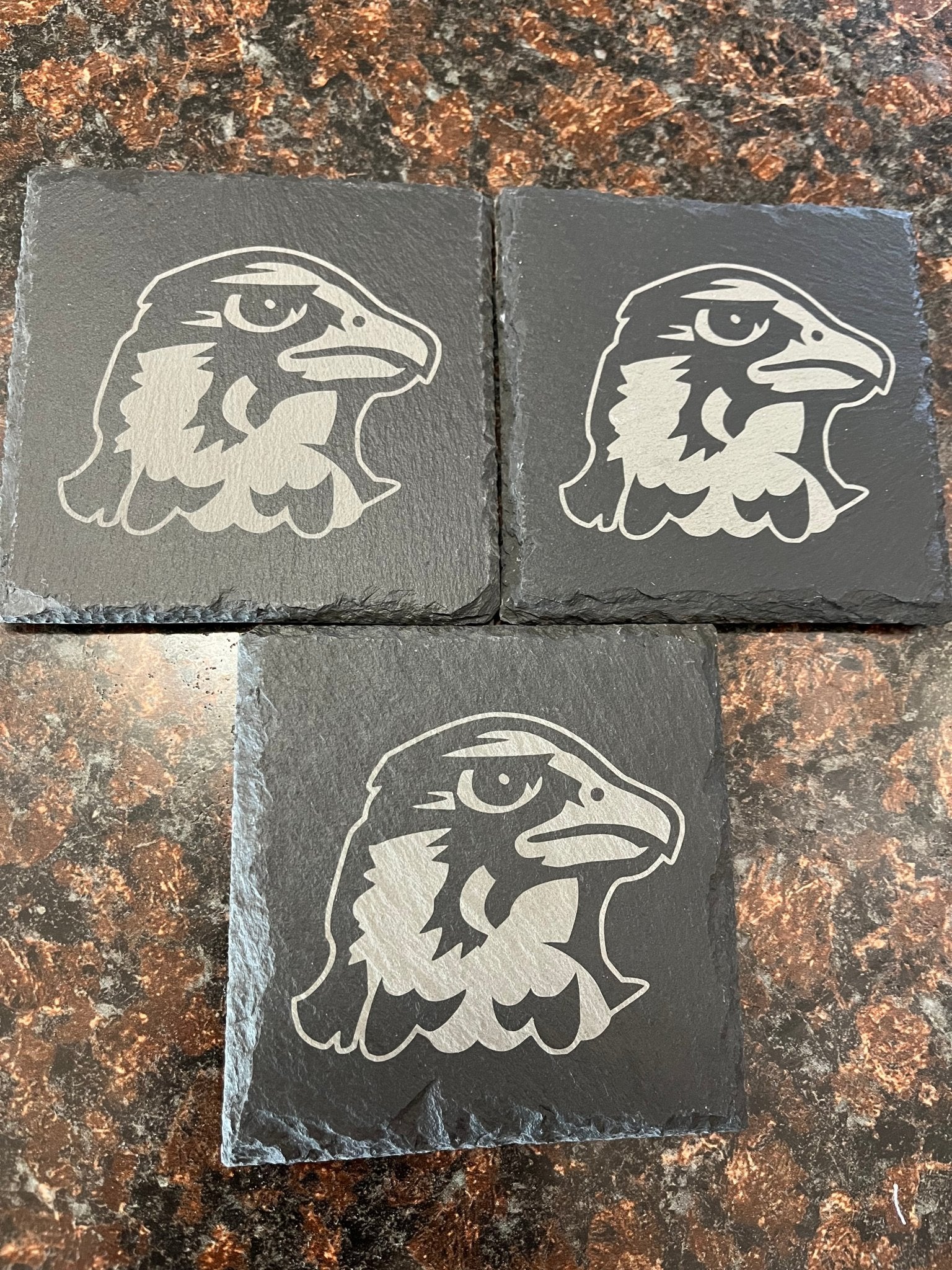 Square Slate Coaster - Muddy River Engraving