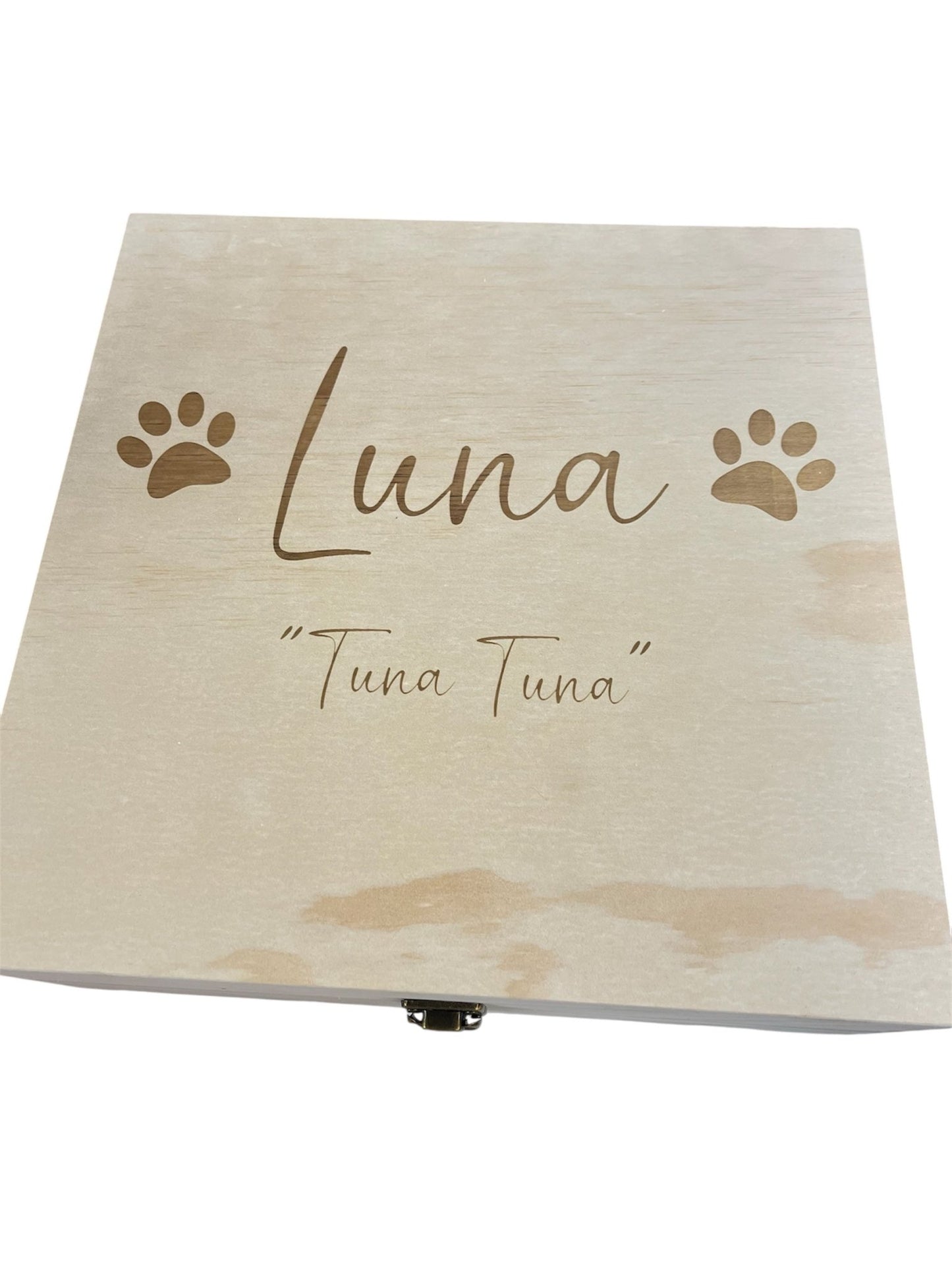 Wood Memory Box, Large - Muddy River Engraving